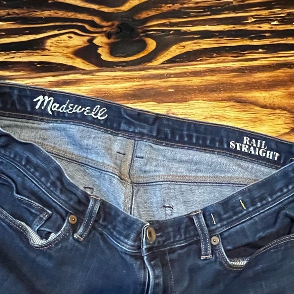 Madewell Rail Straight Jeans 32x32 - Picture 7 of 10